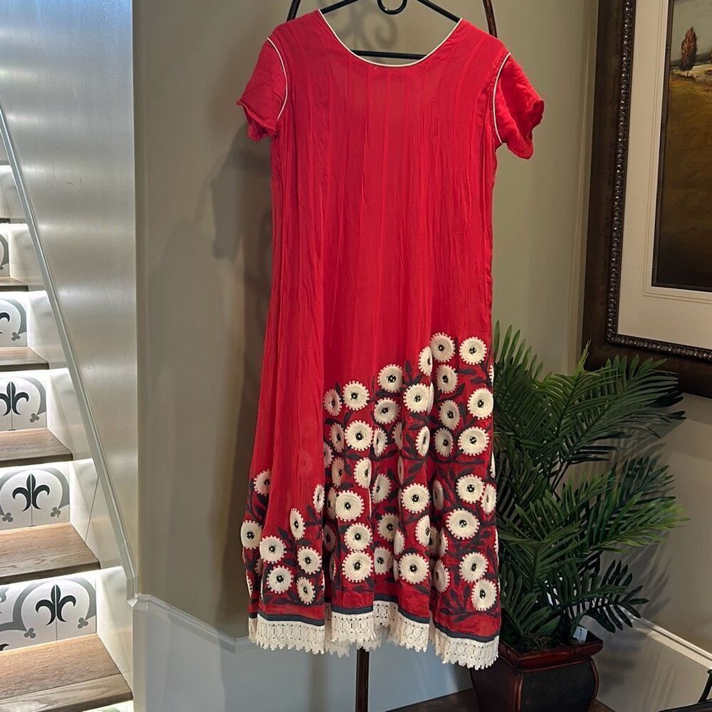 Spectacular Red Embellished Dress - Picture 8 of 17